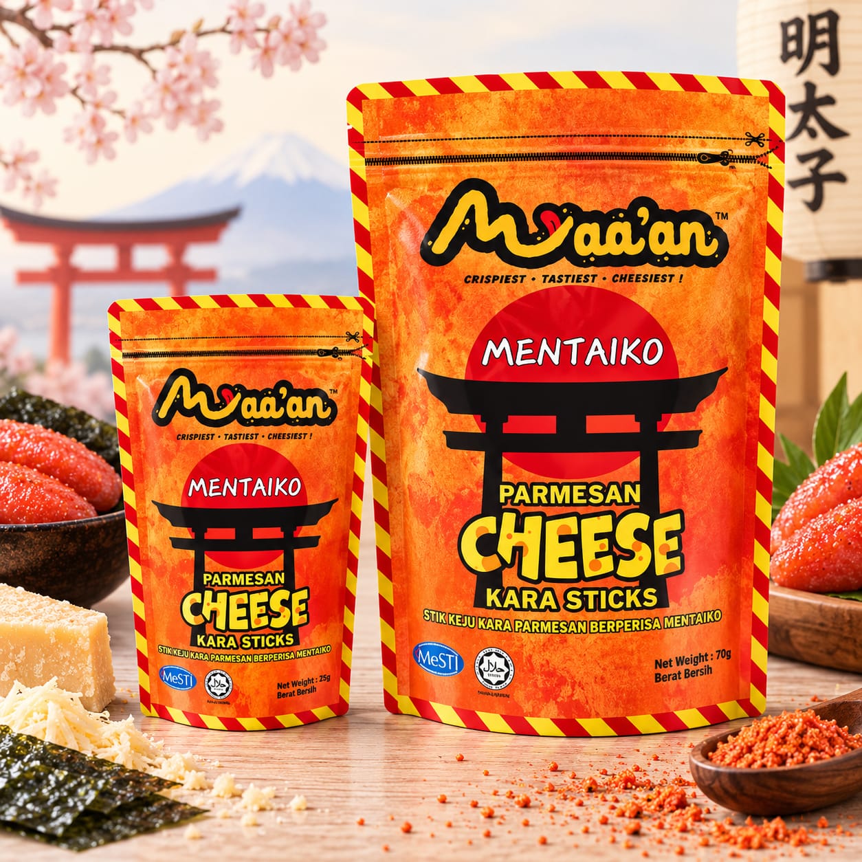 Parmesan Cheese Kara Stick — Mentaiko